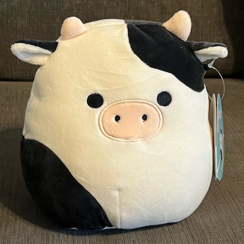 Nwt 8” Connor The Cow Squishmallows Hard To Find! - image 1